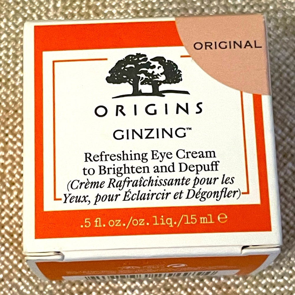 NIB ORIGINS GINZING Refreshing Eye Cream to Brighten and Depuff in Original